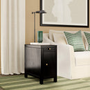 Nora 12 in. W Rectangular Wood 1 Door Narrow End Table with Pull-Out Tray by Butler Specialty Company