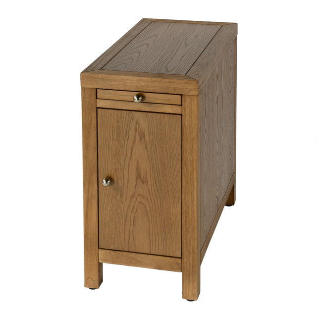 Nora 12 in. W Rectangular Wood 1 Door Narrow End Table with Pull-Out Tray by Butler Specialty Company