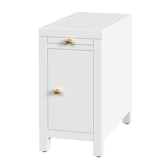 Nora 12 in. W Rectangular Wood 1 Door Narrow End Table with Pull-Out Tray by Butler Specialty Company