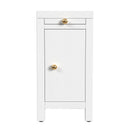 Nora 12 in. W Rectangular Wood 1 Door Narrow End Table with Pull-Out Tray by Butler Specialty Company