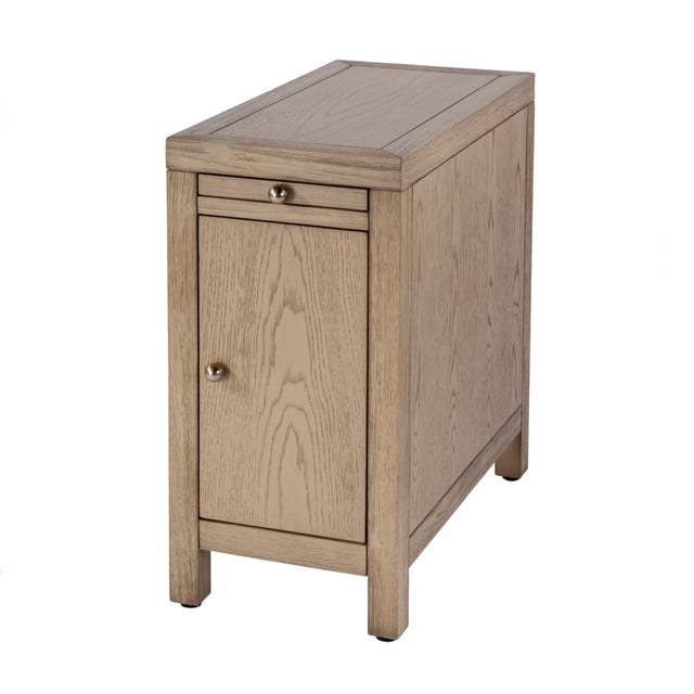 Nora 12 in. W Rectangular Wood 1 Door Narrow End Table with Pull-Out Tray by Butler Specialty Company