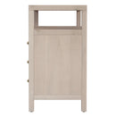 Nora 28 in. W Rectangular Wood 3 Drawer Tall Nightstand with Open Shelf on Top by Butler Specialty Company