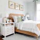 Nora 28 in. W Rectangular Wood 3 Drawer Tall Nightstand with Open Shelf on Top by Butler Specialty Company