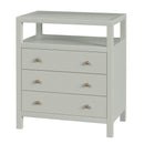 Nora 28 in. W Rectangular Wood 3 Drawer Tall Nightstand with Open Shelf on Top by Butler Specialty Company