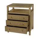 Nora 28 in. W Rectangular Wood 3 Drawer Tall Nightstand with Open Shelf on Top by Butler Specialty Company