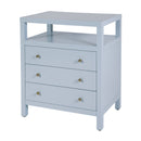 Nora 28 in. W Rectangular Wood 3 Drawer Tall Nightstand with Open Shelf on Top by Butler Specialty Company