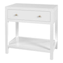Nora 30 in. W Rectangular Wood 1 Drawer Wide Nightstand with Lower Open Shelf by Butler Specialty Company