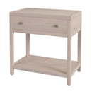 Nora 30 in. W Rectangular Wood 1 Drawer Wide Nightstand with Lower Open Shelf by Butler Specialty Company