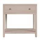 Nora 30 in. W Rectangular Wood 1 Drawer Wide Nightstand with Lower Open Shelf by Butler Specialty Company