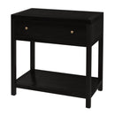 Nora 30 in. W Rectangular Wood 1 Drawer Wide Nightstand with Lower Open Shelf by Butler Specialty Company