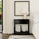 Nora 30 in. W Rectangular Wood 1 Drawer Wide Nightstand with Lower Open Shelf by Butler Specialty Company