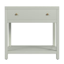 Nora 30 in. W Rectangular Wood 1 Drawer Wide Nightstand with Lower Open Shelf by Butler Specialty Company
