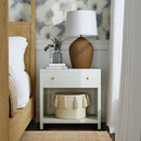 Nora 30 in. W Rectangular Wood 1 Drawer Wide Nightstand with Lower Open Shelf by Butler Specialty Company