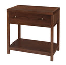 Nora 30 in. W Rectangular Wood 1 Drawer Wide Nightstand with Lower Open Shelf by Butler Specialty Company