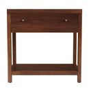 Nora 30 in. W Rectangular Wood 1 Drawer Wide Nightstand with Lower Open Shelf by Butler Specialty Company