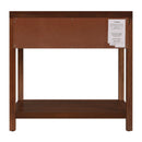 Nora 30 in. W Rectangular Wood 1 Drawer Wide Nightstand with Lower Open Shelf by Butler Specialty Company