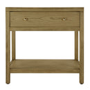 Nora 30 in. W Rectangular Wood 1 Drawer Wide Nightstand with Lower Open Shelf by Butler Specialty Company