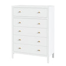 Nora 36 in. W Rectangular Wood 5 Drawer Tall Dresser by Butler Specialty Company