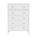 Nora 36 in. W Rectangular Wood 5 Drawer Tall Dresser by Butler Specialty Company