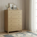 Nora 36 in. W Rectangular Wood 5 Drawer Tall Dresser by Butler Specialty Company
