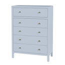 Nora 36 in. W Rectangular Wood 5 Drawer Tall Dresser by Butler Specialty Company