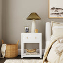 Nora 21 in. W Rectangular Wood 1 Drawer Small Nightstand with Lower Open Shelf by Butler Specialty Company