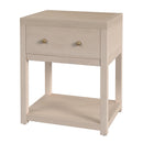 Nora 21 in. W Rectangular Wood 1 Drawer Small Nightstand with Lower Open Shelf by Butler Specialty Company