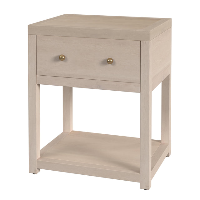 Nora 21 in. W Rectangular Wood 1 Drawer Small Nightstand with Lower Open Shelf by Butler Specialty Company