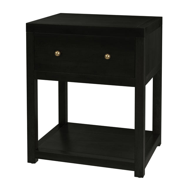 Nora 21 in. W Rectangular Wood 1 Drawer Small Nightstand with Lower Open Shelf by Butler Specialty Company