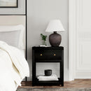 Nora 21 in. W Rectangular Wood 1 Drawer Small Nightstand with Lower Open Shelf by Butler Specialty Company