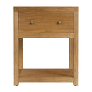 Nora 21 in. W Rectangular Wood 1 Drawer Small Nightstand with Lower Open Shelf by Butler Specialty Company
