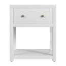 Nora 21 in. W Rectangular Wood 1 Drawer Small Nightstand with Lower Open Shelf by Butler Specialty Company