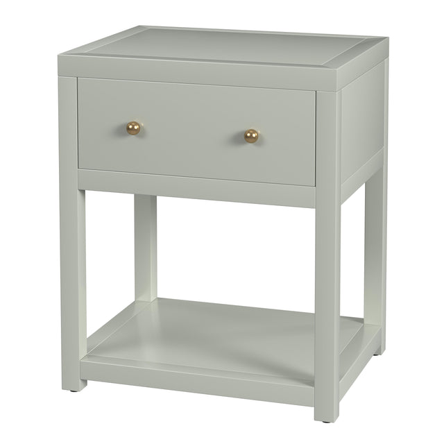 Nora 21 in. W Rectangular Wood 1 Drawer Small Nightstand with Lower Open Shelf by Butler Specialty Company