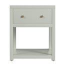 Nora 21 in. W Rectangular Wood 1 Drawer Small Nightstand with Lower Open Shelf by Butler Specialty Company