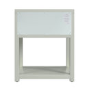 Nora 21 in. W Rectangular Wood 1 Drawer Small Nightstand with Lower Open Shelf by Butler Specialty Company