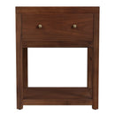Nora 21 in. W Rectangular Wood 1 Drawer Small Nightstand with Lower Open Shelf by Butler Specialty Company