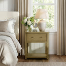 Nora 21 in. W Rectangular Wood 1 Drawer Small Nightstand with Lower Open Shelf by Butler Specialty Company