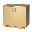 Francois 32 in. W Rectangular Wood and Leather 2 Door Accent Cabinet by Butler Specialty Company