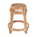 Antigua 24.75 in. Seat Height Round  Rattan Counter Stool with Footrest by Butler Specialty Company