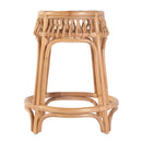 Antigua 24.75 in. Seat Height Round  Rattan Counter Stool with Footrest by Butler Specialty Company