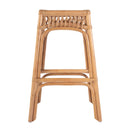 Antigua 30.25 in. Seat Height Square Rattan Bar Stool with Footrest by Butler Specialty Company