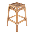 Antigua 30.25 in. Seat Height Square Rattan Bar Stool with Footrest by Butler Specialty Company