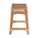 Antigua 24.75 in. Seat Height Square Rattan Counter Stool with Footrest by Butler Specialty Company
