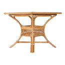 Antigua 34.25 in. W Square Rattan Glass Top Dining Table by Butler Specialty Company