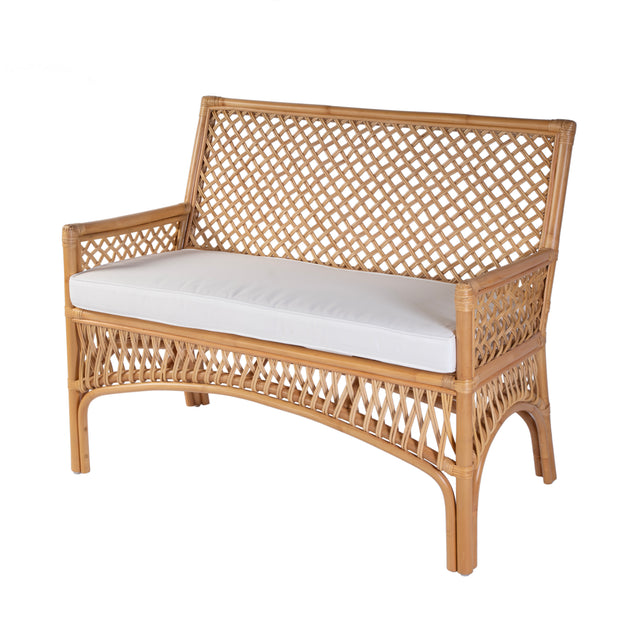 Antigua 42 in. W Rectangular Rattan Dining Bench with Back by Butler Specialty Company
