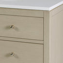 Nora 36 in. W Quartz and Wood Single Sink 3 Drawer Bathroom Vanity Set by Butler Specialty Company