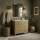 Nora 36 in. W Quartz and Wood Single Sink 3 Drawer Bathroom Vanity Set by Butler Specialty Company