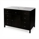 Nora 48 in. W Quartz and Wood Single Sink 8 Drawer Bathroom Vanity Set by Butler Specialty Company