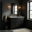 Nora 48 in. W Quartz and Wood Single Sink 8 Drawer Bathroom Vanity Set by Butler Specialty Company