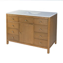 Nora 48 in. W Quartz and Wood Single Sink 8 Drawer Bathroom Vanity Set by Butler Specialty Company